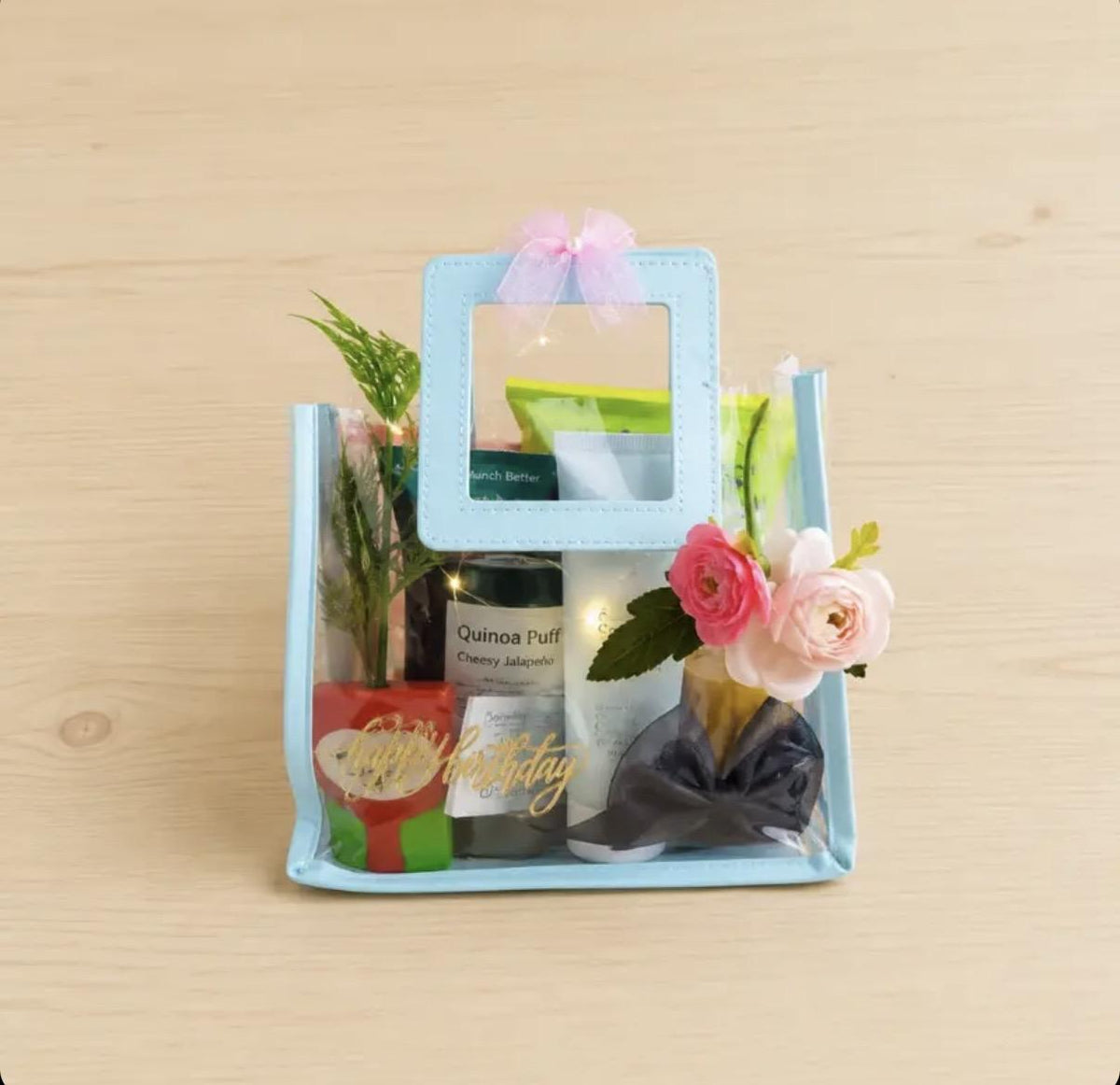 Transparent PVC Hamper Bag with Handle