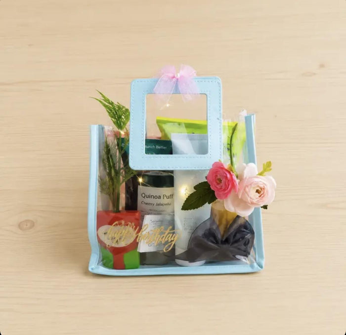 Transparent PVC Hamper Bag with Handle
