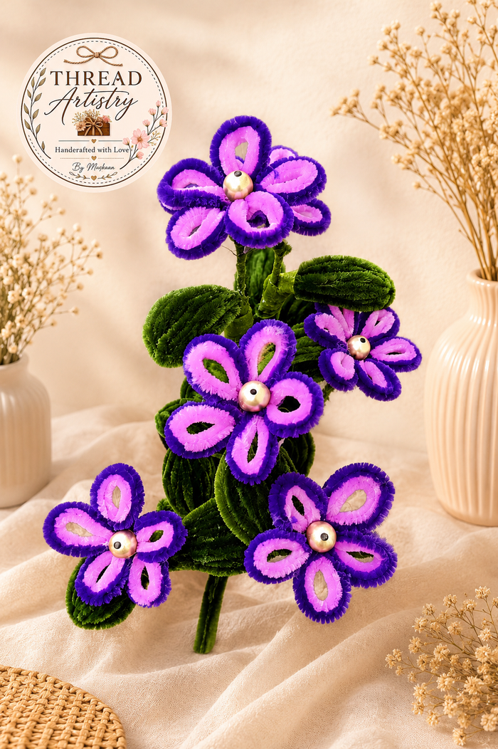 Handmade Pipe Cleaner Flower Bouquet