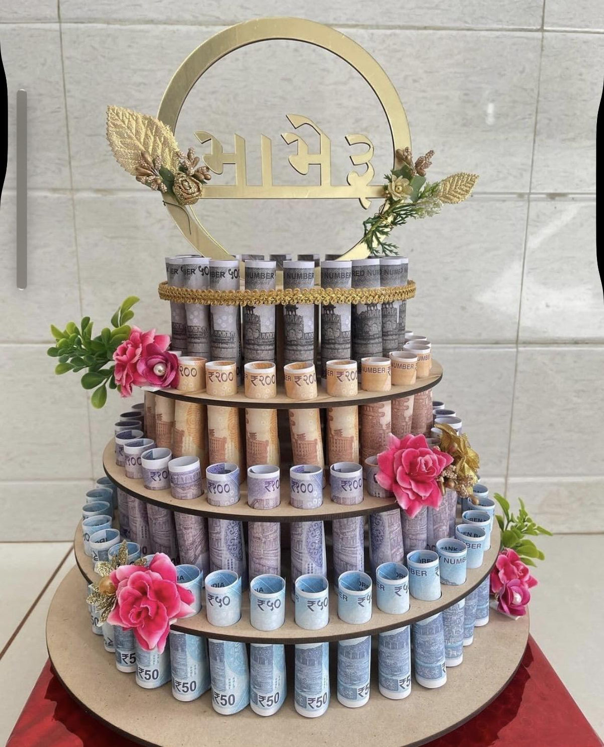 Luxury 4-Tier Money Cake