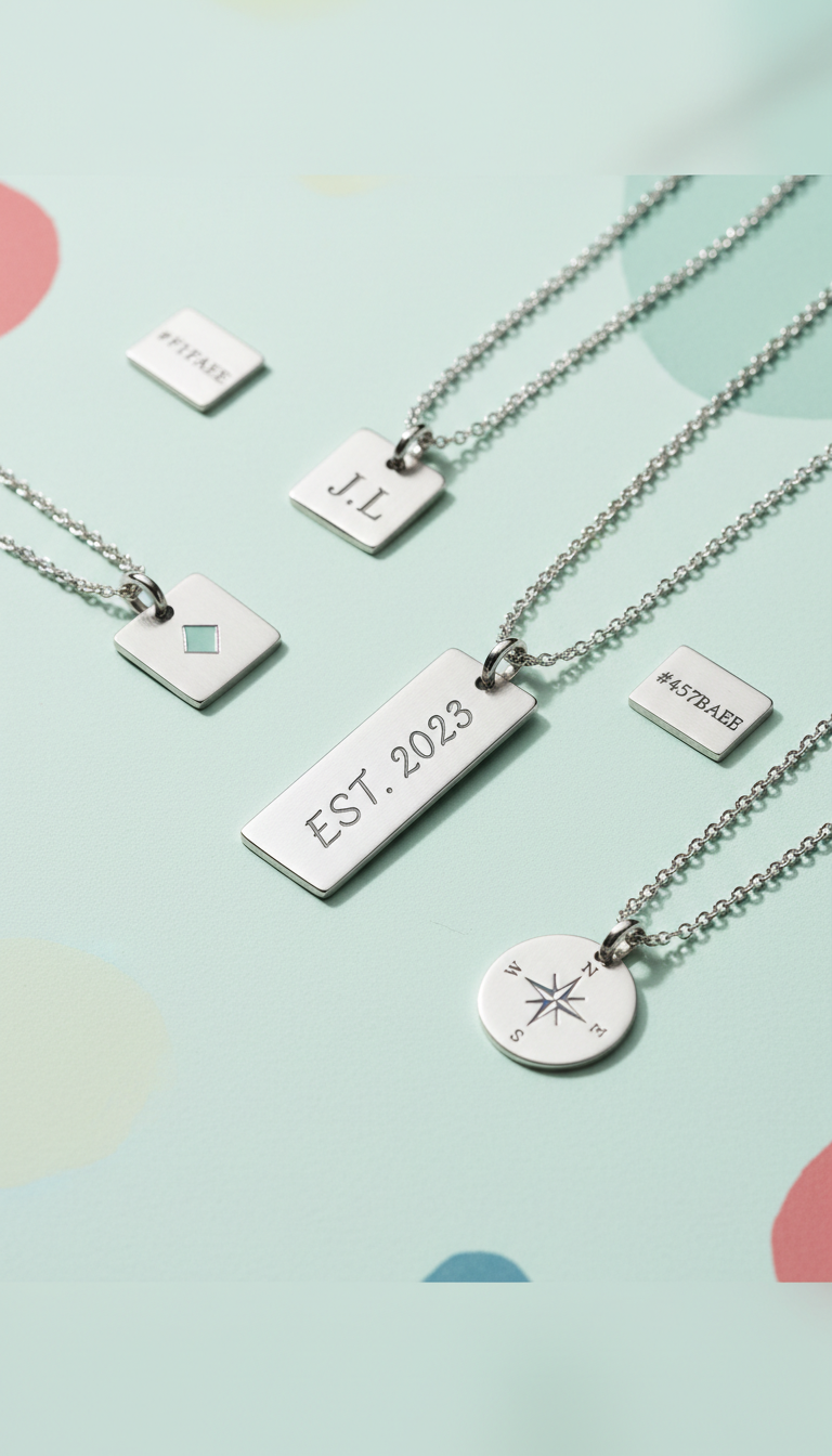 Silver Tag Necklace